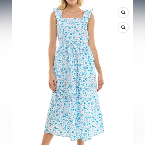 Draper James Dresses & Skirts - Draper James Paisley Ruffle Maxi Dress | Large